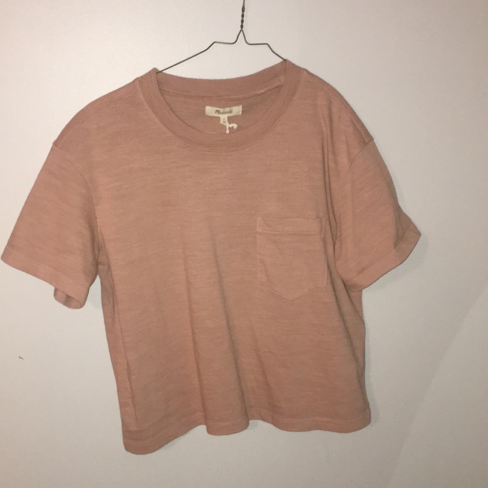 Madewell tan tshirt
